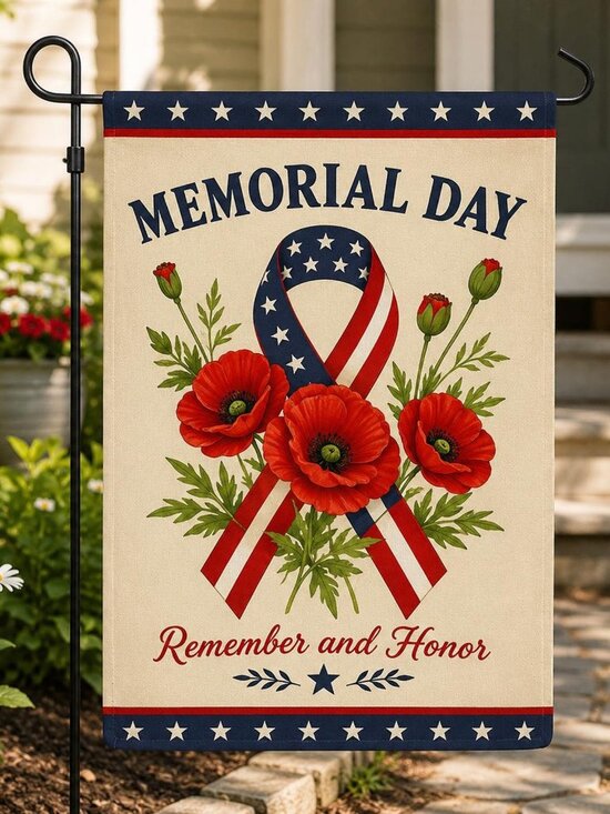 Other - Remember And Honor Memorial Day Garden Flag